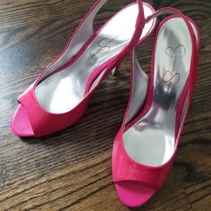 Hot pink Jessica Simpson heels